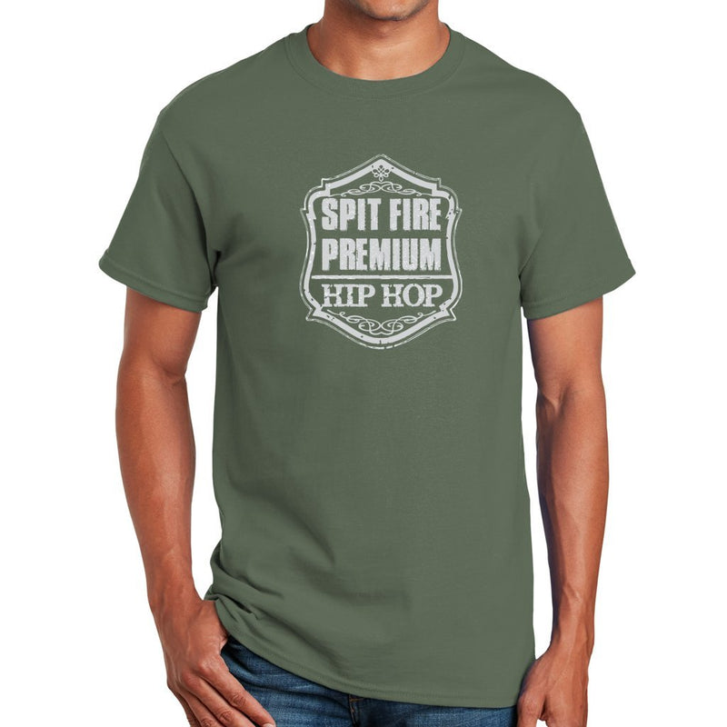 Premium Hip-Hop T-Shirt Military Green