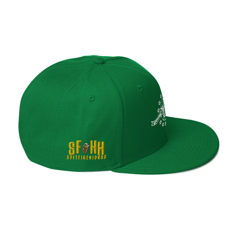 SpitFireHipHop Stars Green Snapback Hat