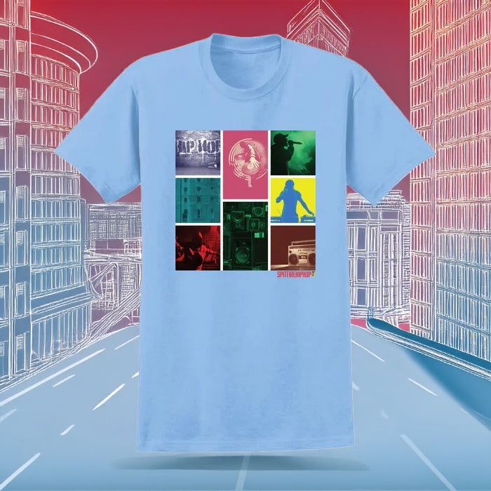 Celebrate Hip-Hop Culture with SpitFireHipHop's New "Hip-Hop Collage" T-Shirt!