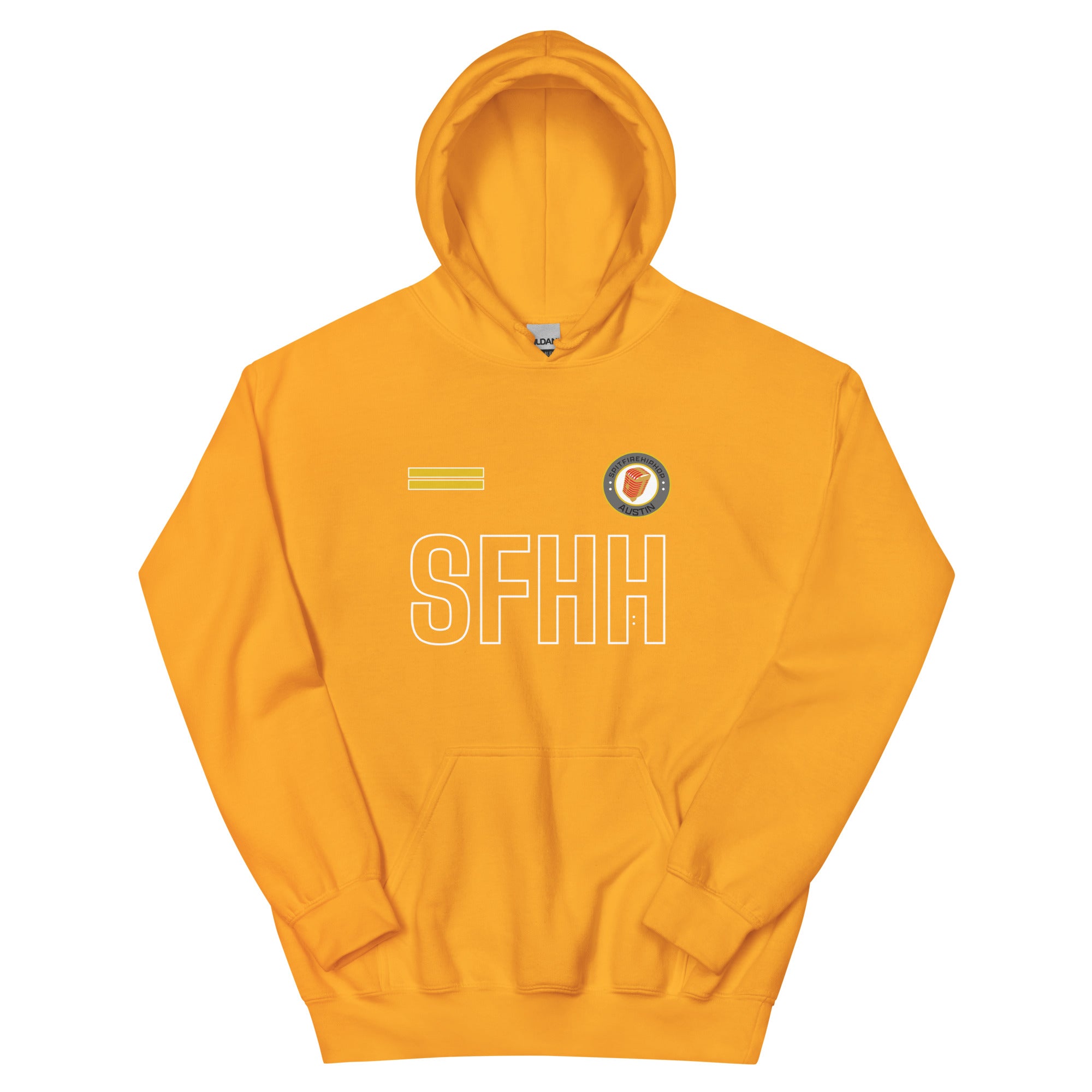 SpitFireHipHop Gold Mock Up Hoodie