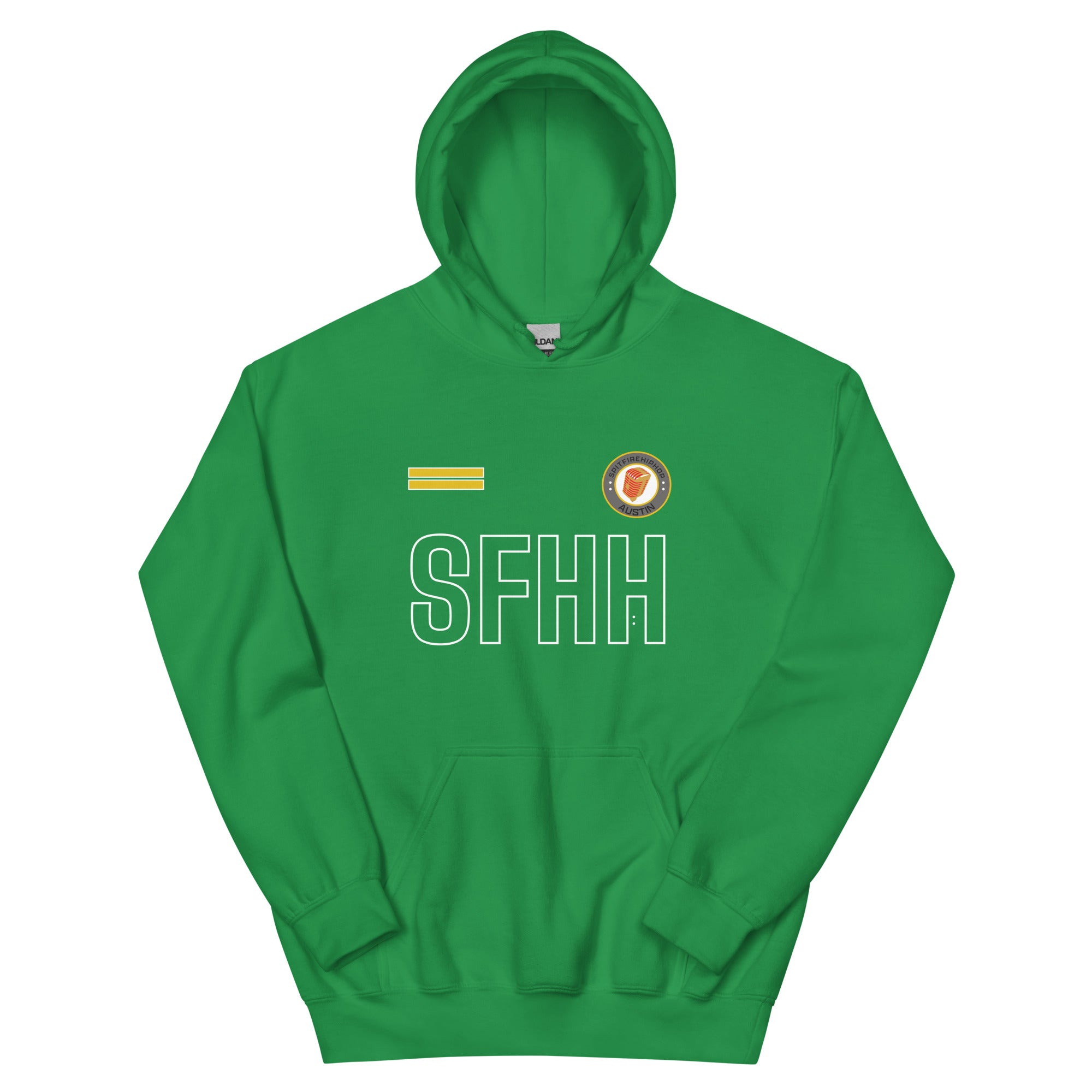 SpitFireHipHop Irish Green Hoodie mockup