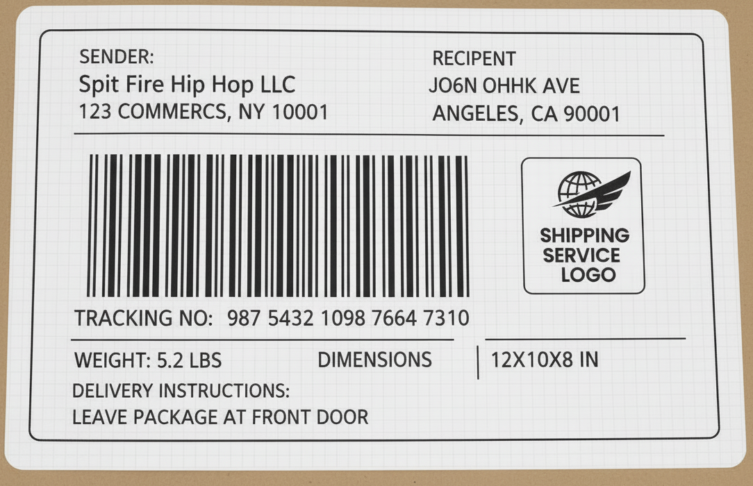 can you change the send to Spit FIre Hip Hop LLC?