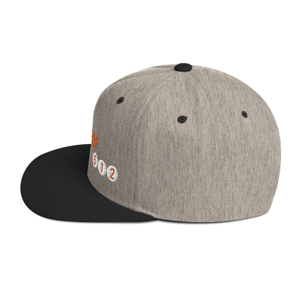 Austin Area Code Snapback Heather Grey & Black