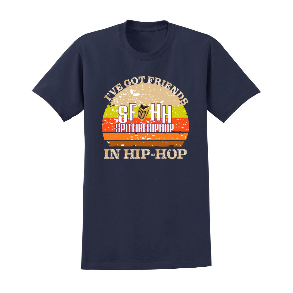 I've Got Friends In Hip-Hop Royal Blue T-shirt