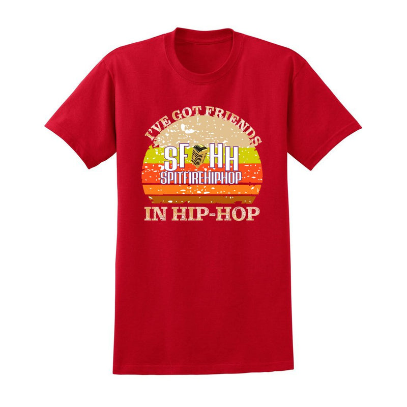 I've Got Friends In Hip-Hop Red T-shirt