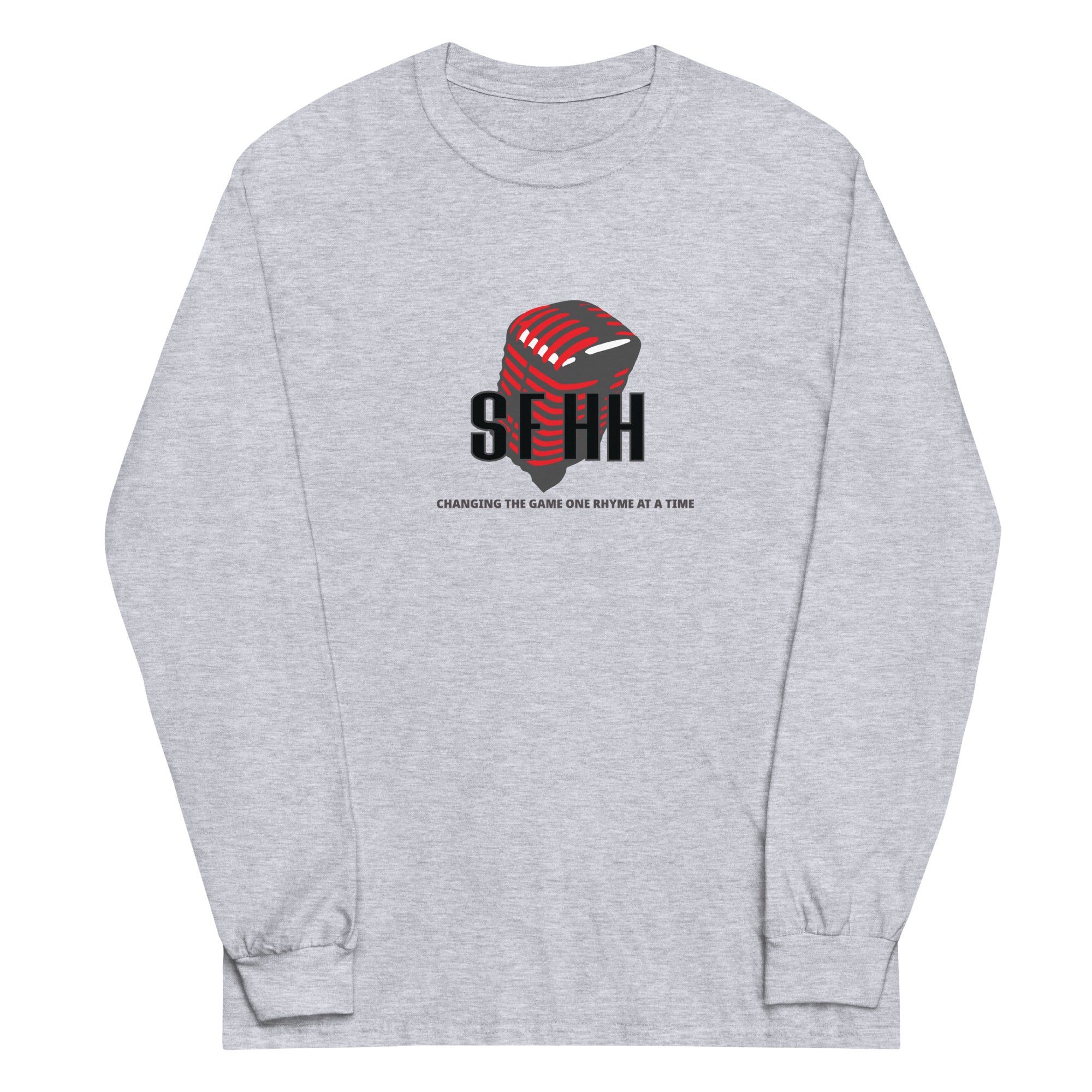 SpitFireHipHop Changing The Game long sleeve t-shirt featuring bold typography, premium hip-hop streetwear designed for independent artists and creators
