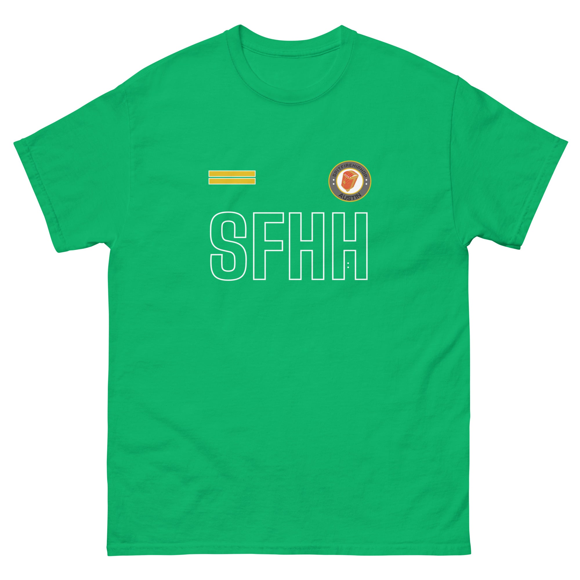 Irish Green Supa INspired Hip-Hop unisex short sleeve t-shirt featuring bold motivational streetwear typography inspired by independent Hip-Hop culture and creative ambition.