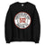 Black 512 Certified Hip-Hop crewneck sweatshirt featuring bold front graphic, photographed on a clean background for SpitFireHipHop apparel.