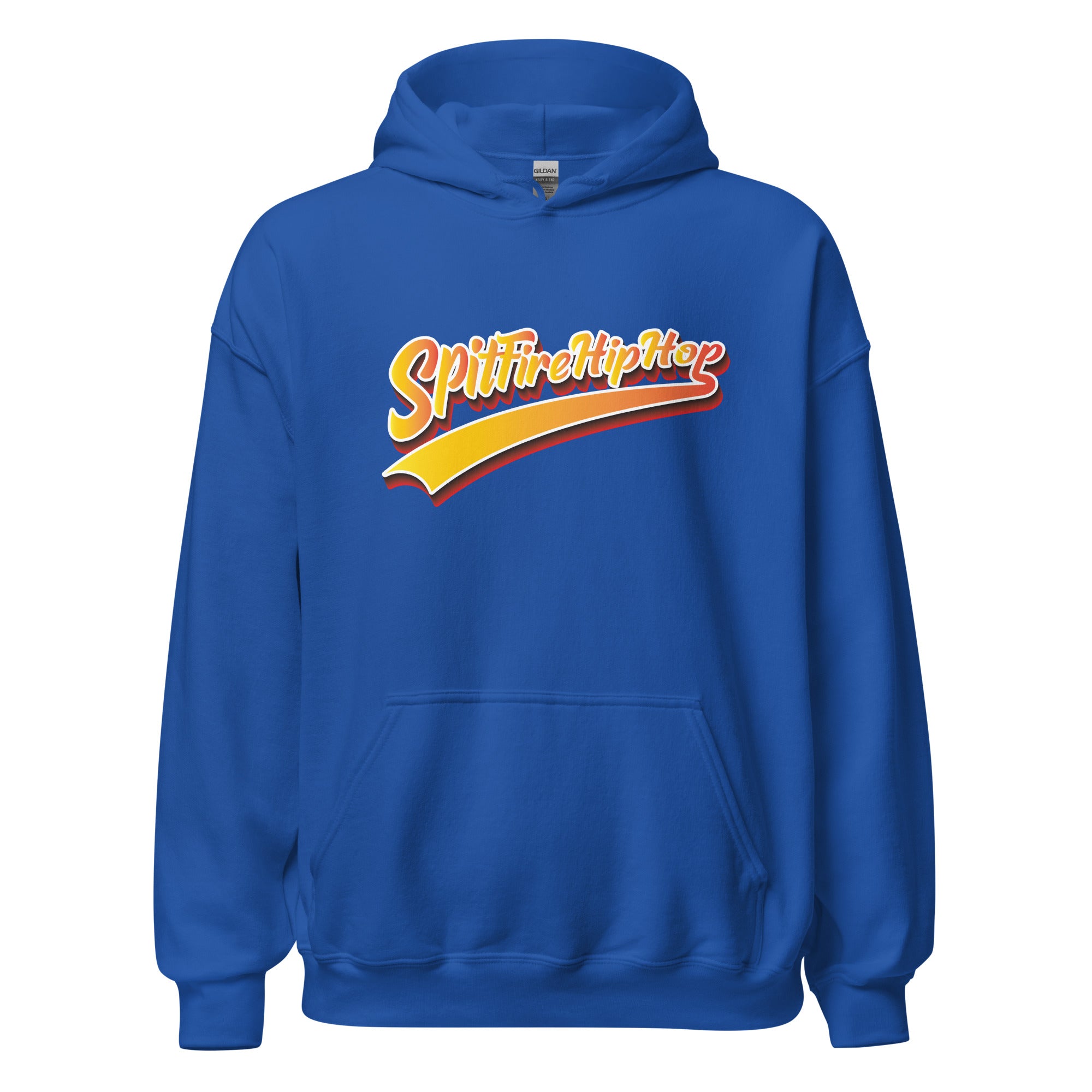 SpitFireHipHop Letterman Hoodie featuring bold varsity-style lettering, premium streetwear hoodie designed for Hip-Hop culture and independent artists