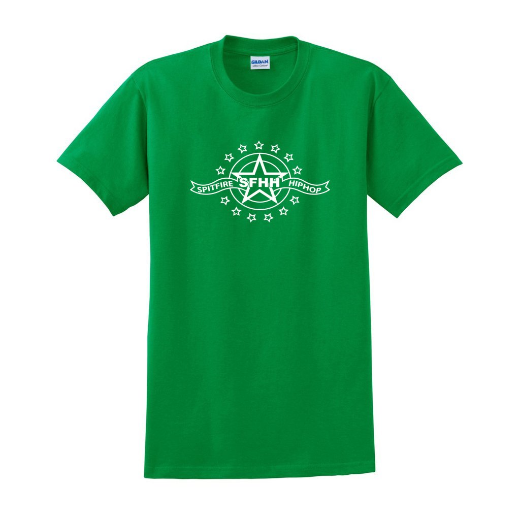 SpitFireHipHop Stars Green Short Sleeve