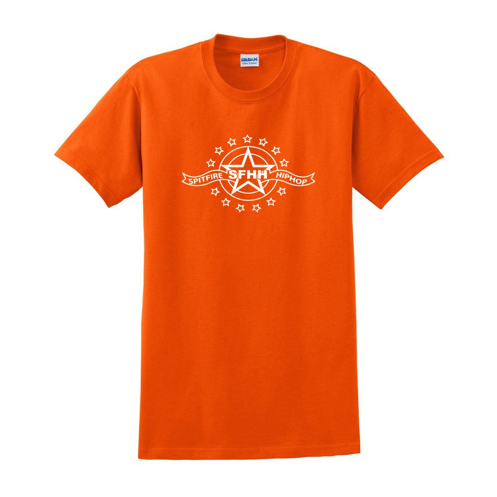 SpitFireHipHop Stars Orange Short Sleeve