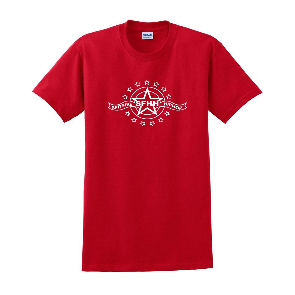 SpitFireHipHop Stars Red Short Sleeve