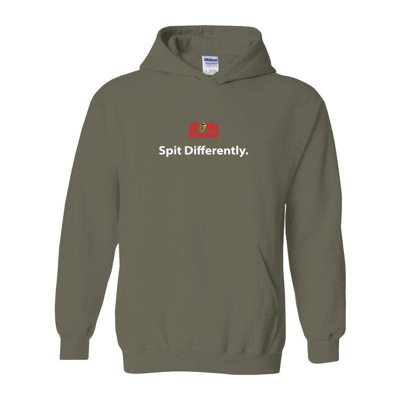 Spit Differently Military Green Hoodie