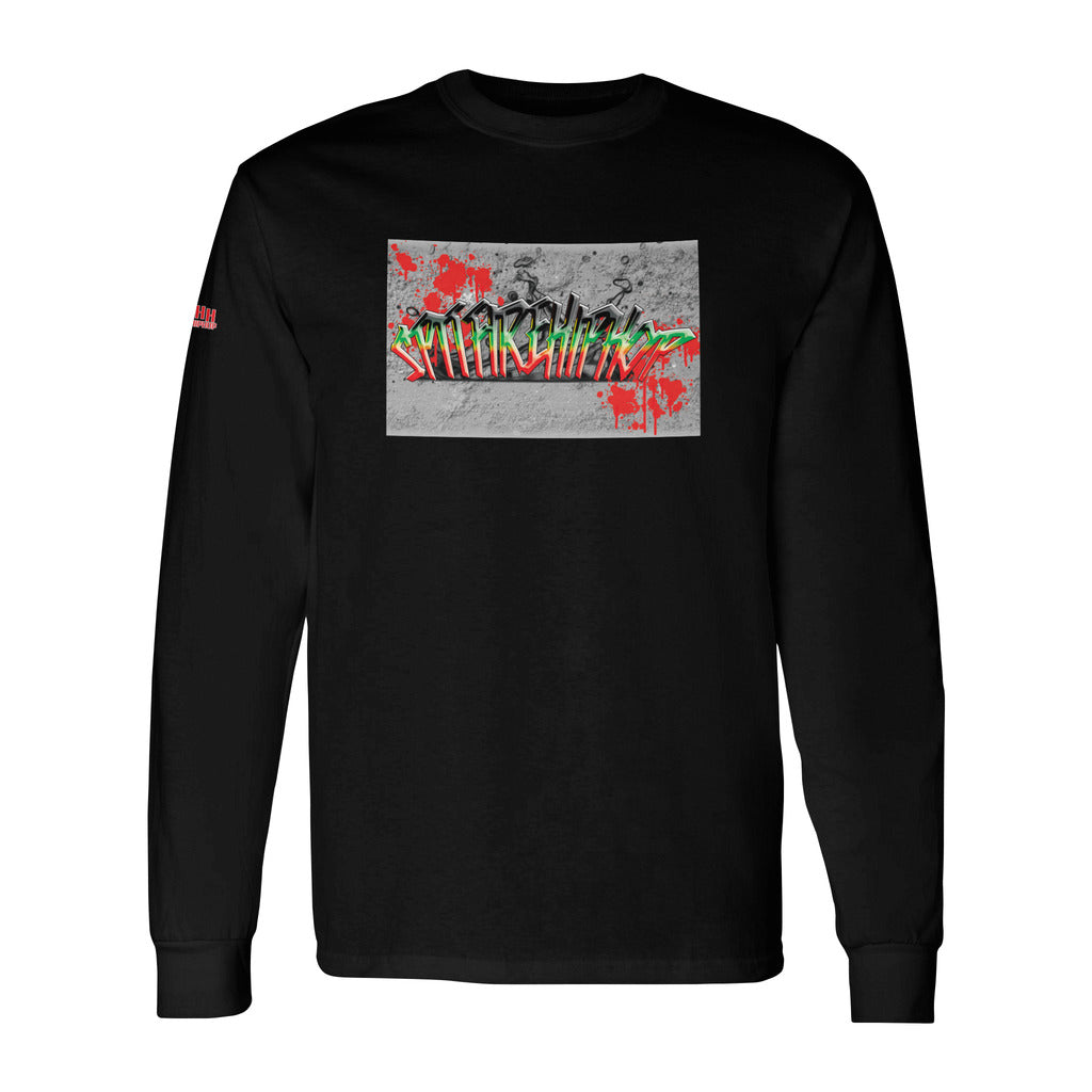 Graffiti Men's Long Sleeve T-Shirt Black