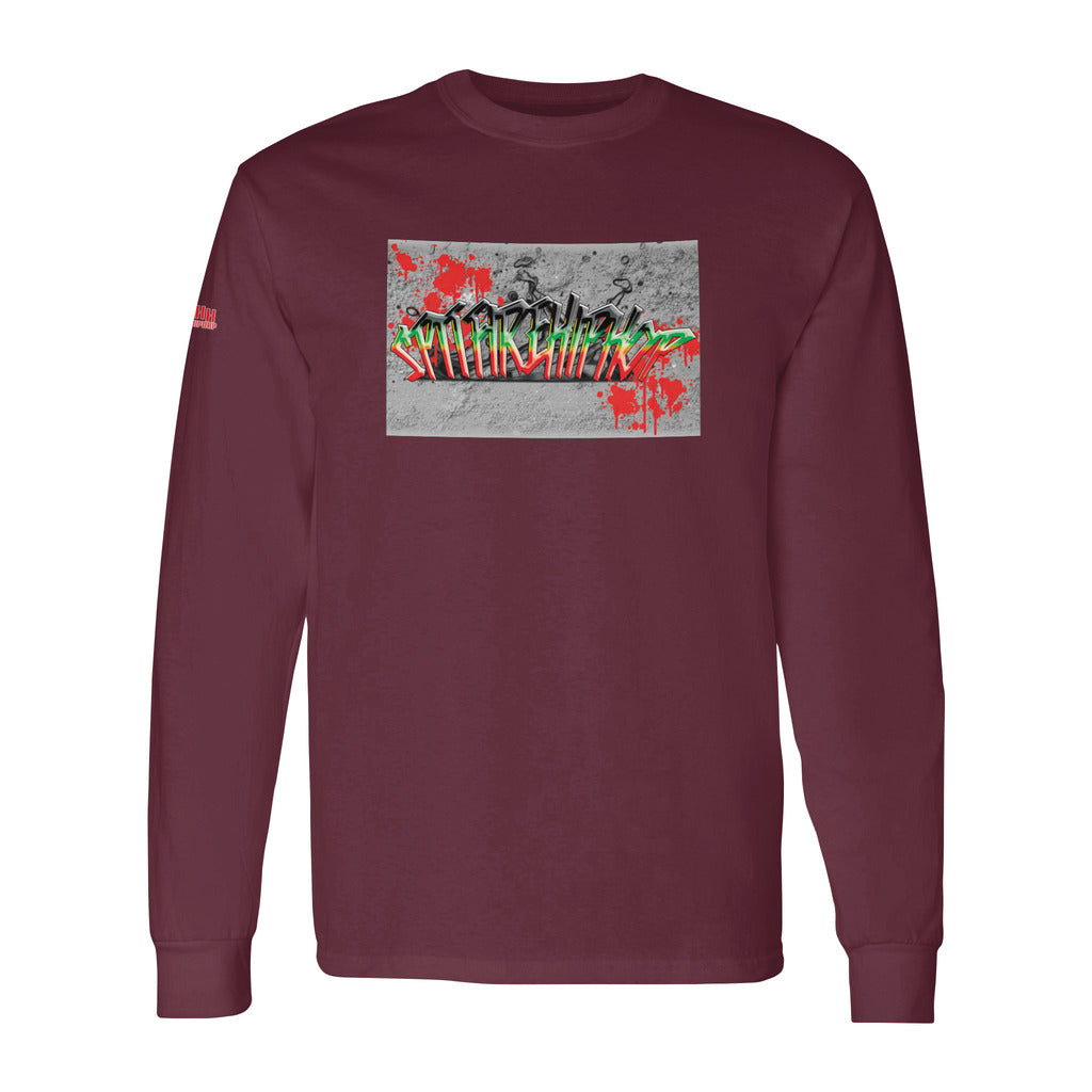 Graffiti Men's Long Sleeve T-Shirt Marron