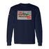 Graffiti Men's Long Sleeve T-Shirt Navy Blue