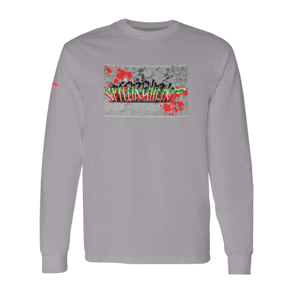 Graffiti Men's Long Sleeve T-Shirt Grey