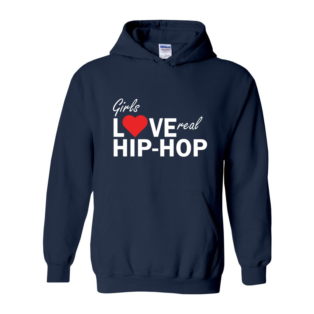 Girls Love Real Hip-Hop Hoodie Navy