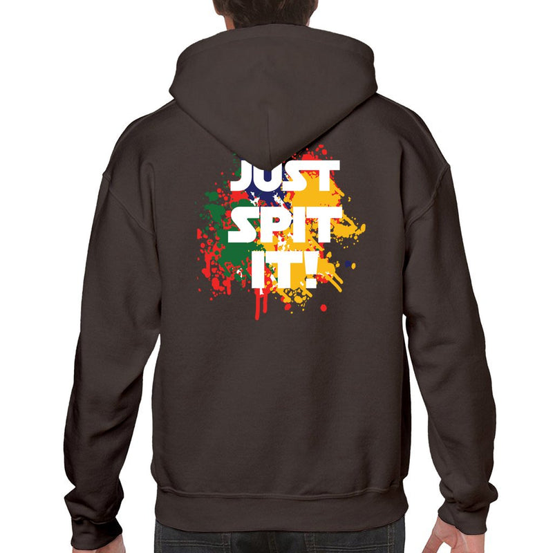 Just Spit It! Dark Chocolate Brown Hoodie