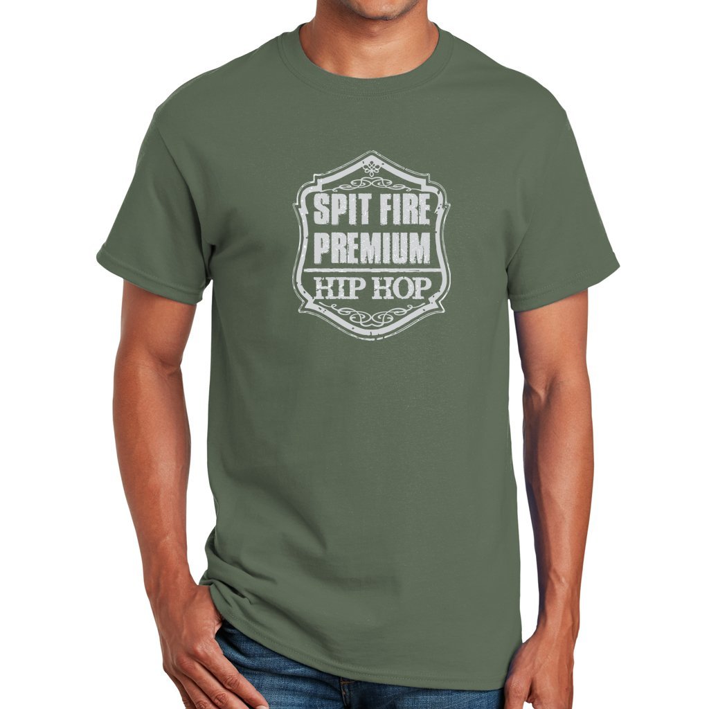 Premium Hip-Hop T-Shirt Military Green