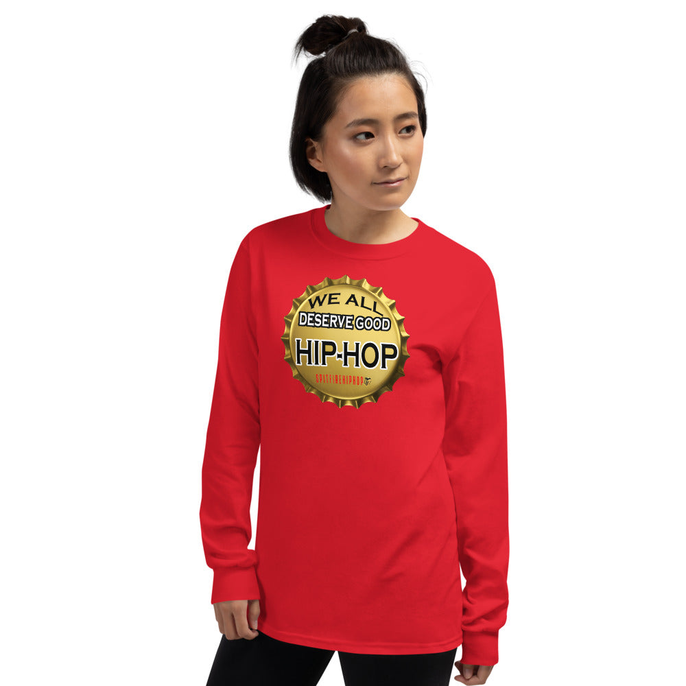 Deserve Good Hip-Hop (Bottle Cap) Long Sleeve - SpitFireHipHop