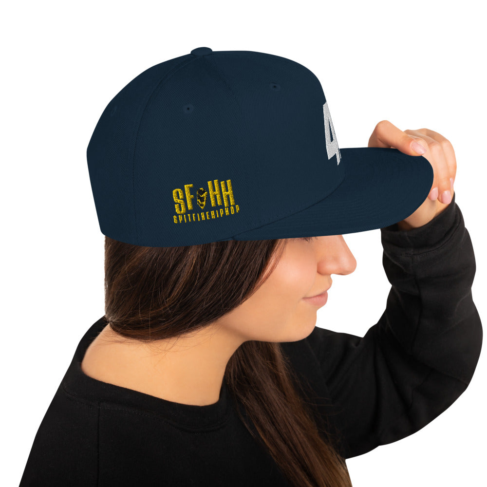 Navy 42 Snapback - SpitFireHipHop