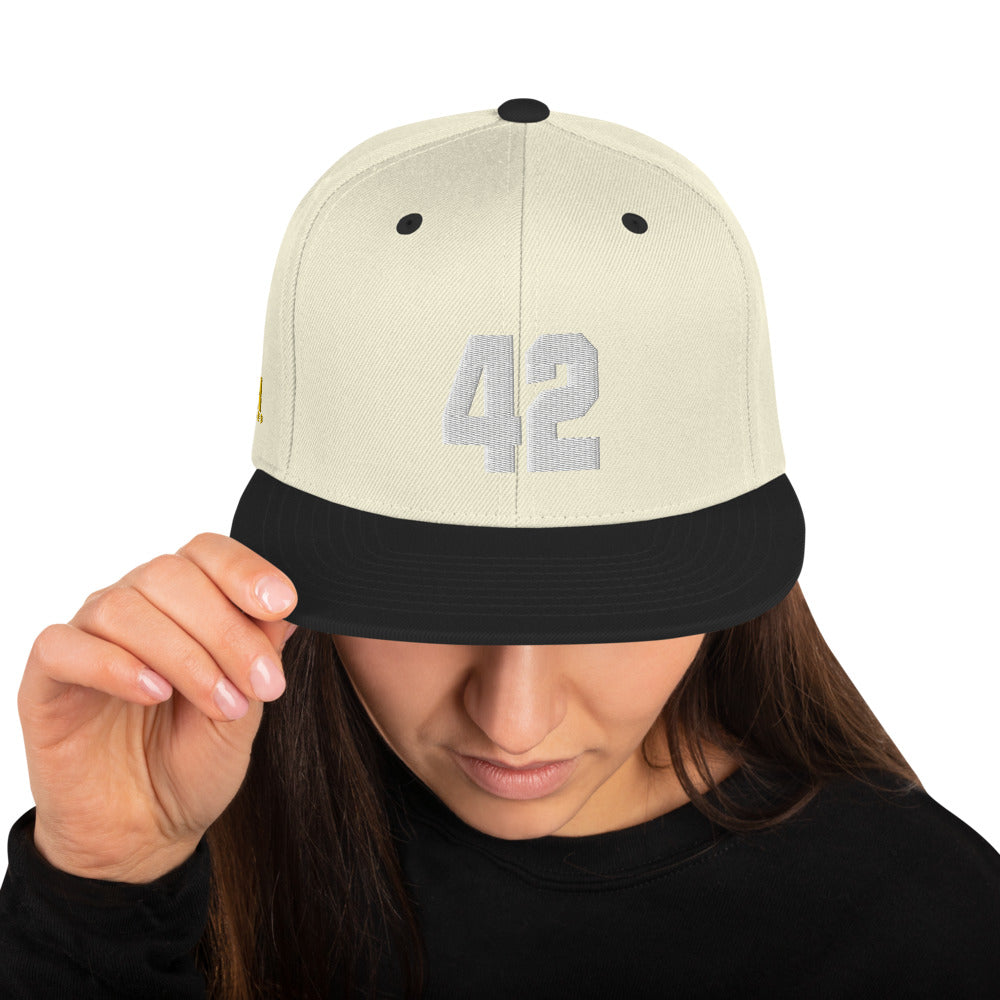 Natural & Black 42 Snapback - SpitFireHipHop