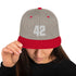 Heather & Red 42 Snapback - SpitFireHipHop