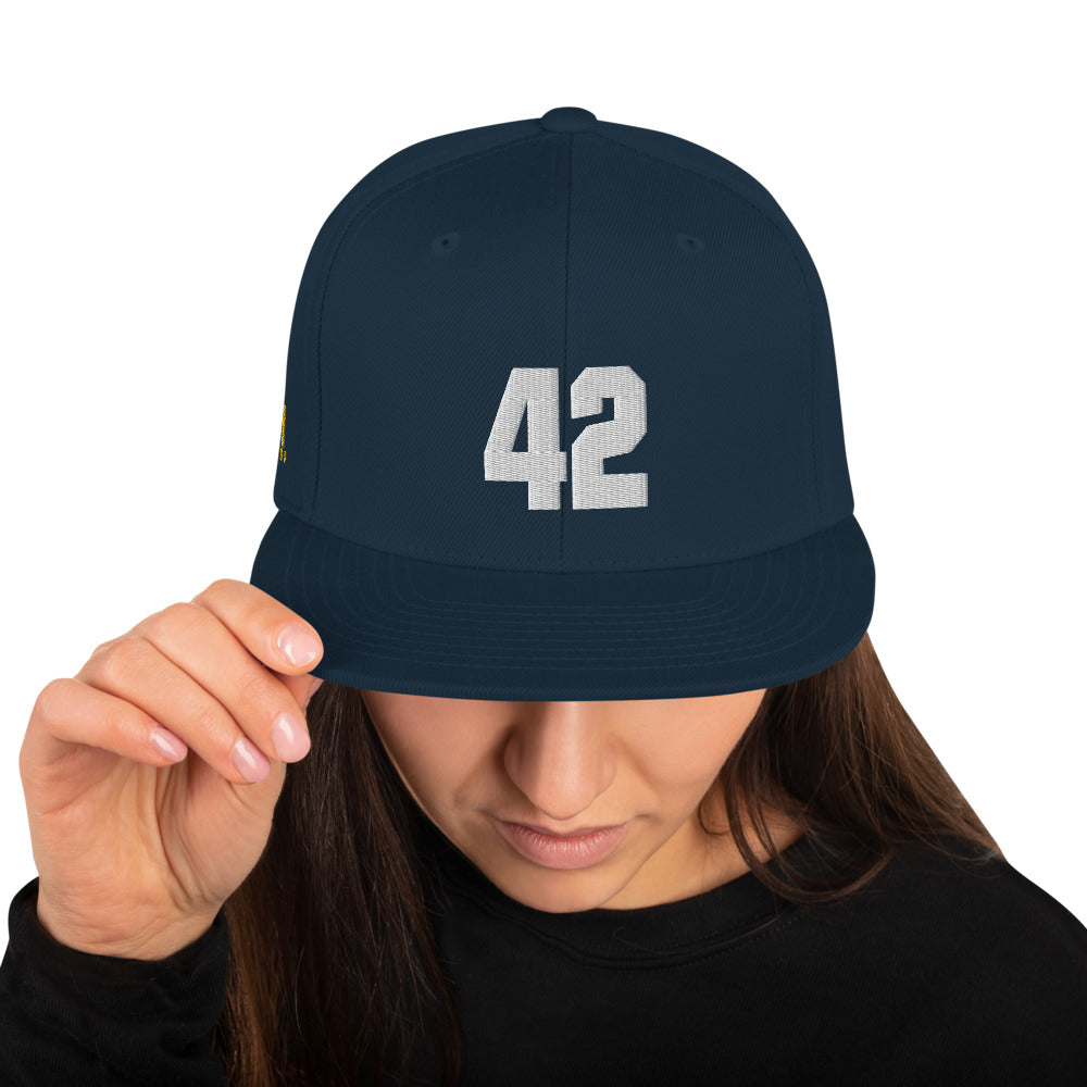 Navy 42 Snapback - SpitFireHipHop