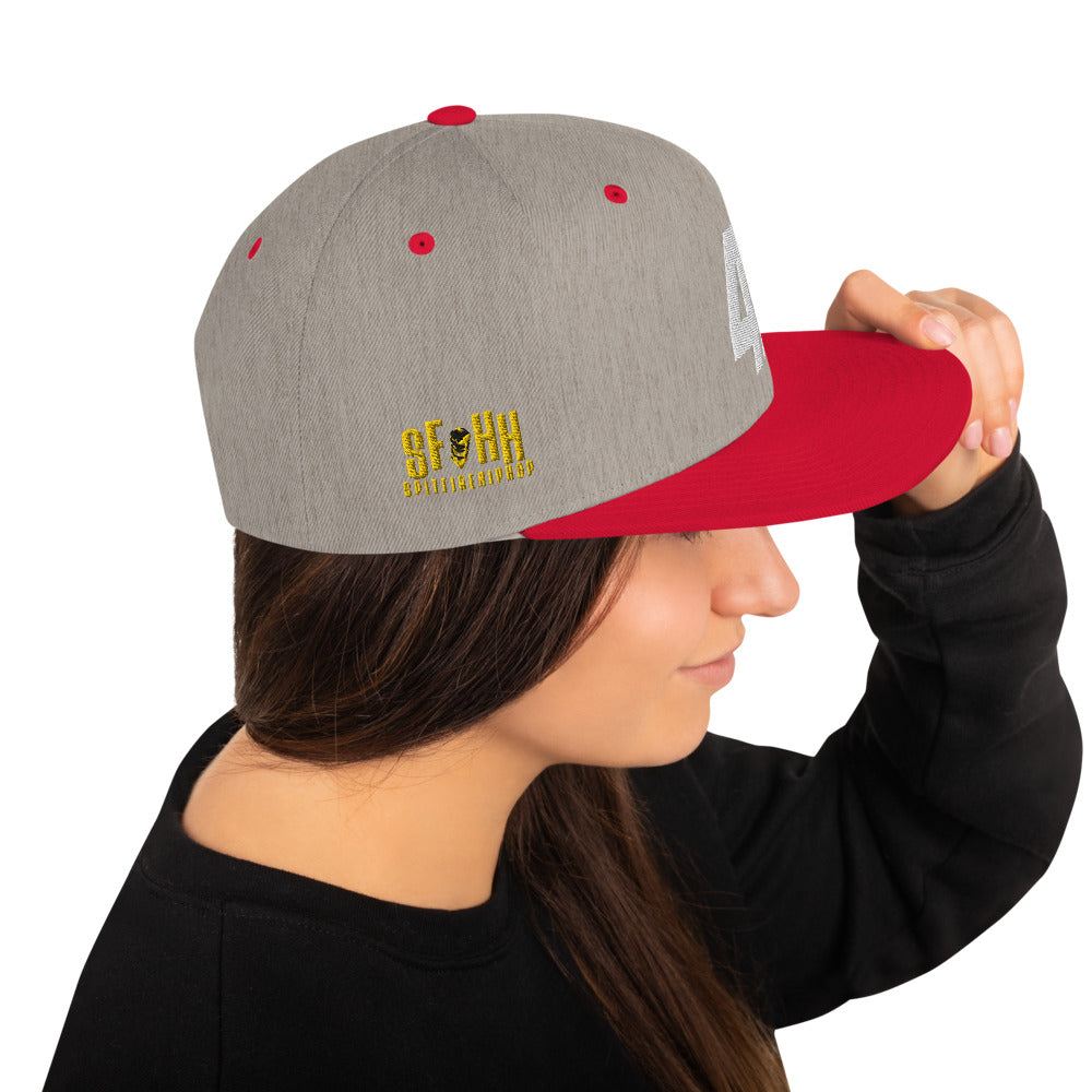 Heather & Red 42 Snapback - SpitFireHipHop