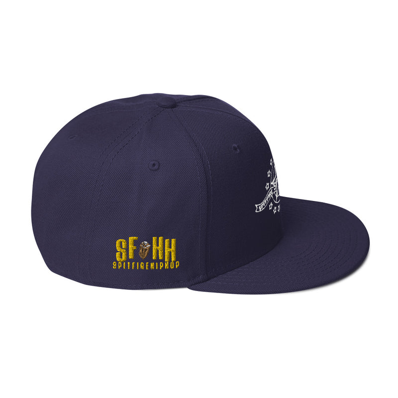SpitFireHipHop Stars Navy Blue Snapback Hat
