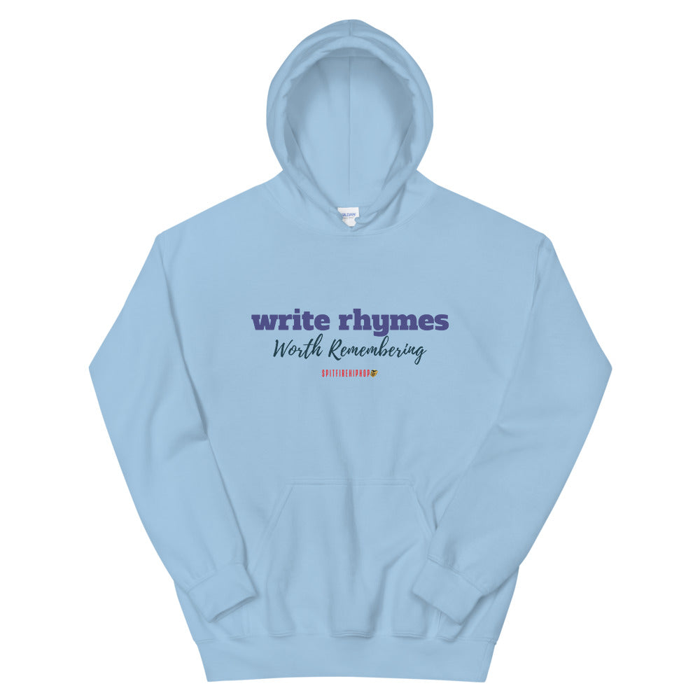 Write Rhymes Hoodie - SpitFireHipHop