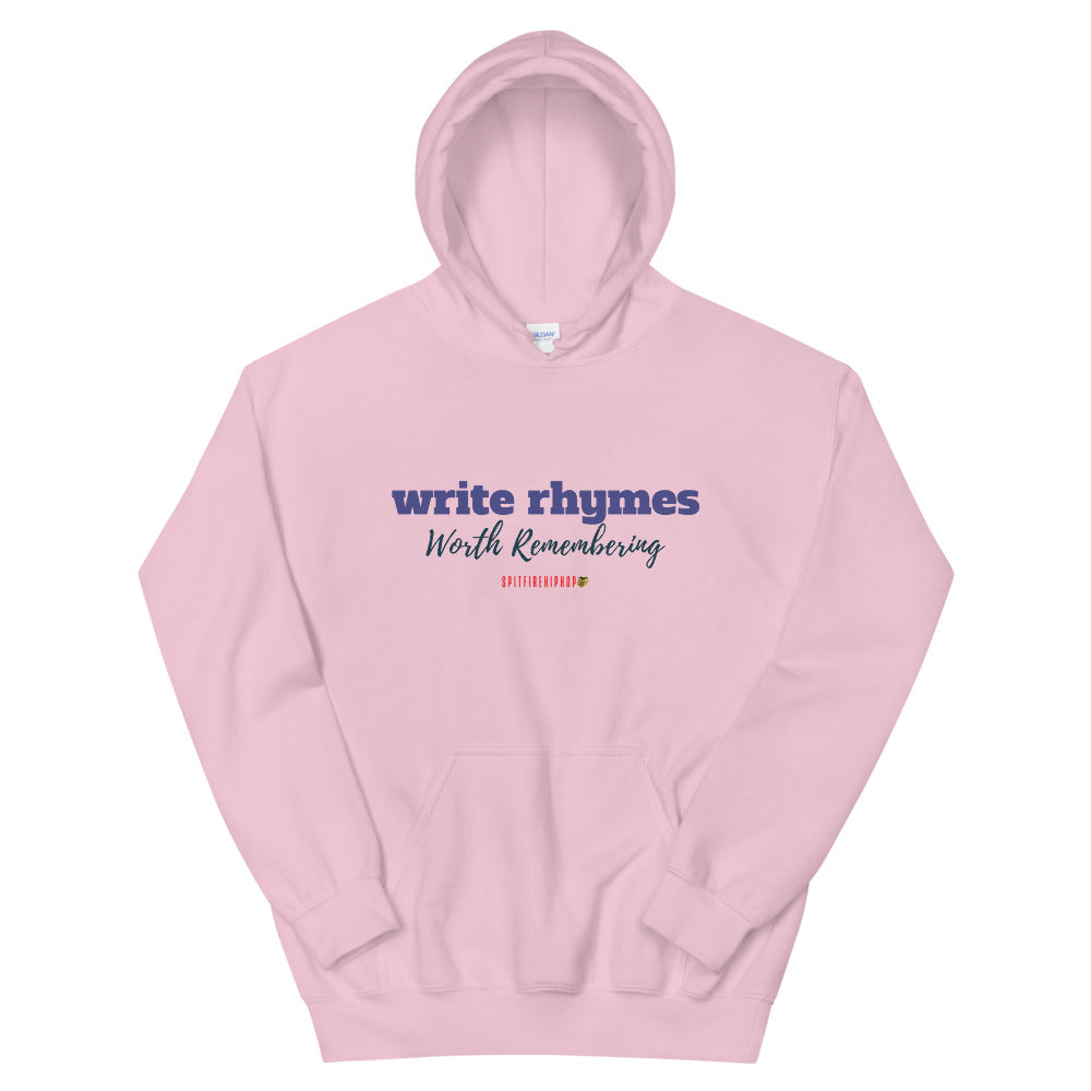 Write Rhymes Hoodie - SpitFireHipHop